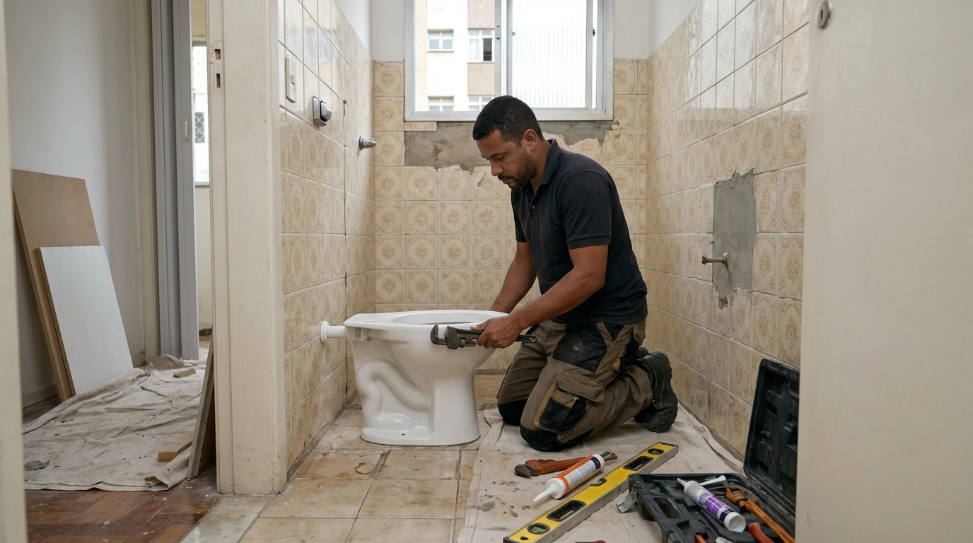 Reforço de vedação sanitária em São José dos Campos-SP